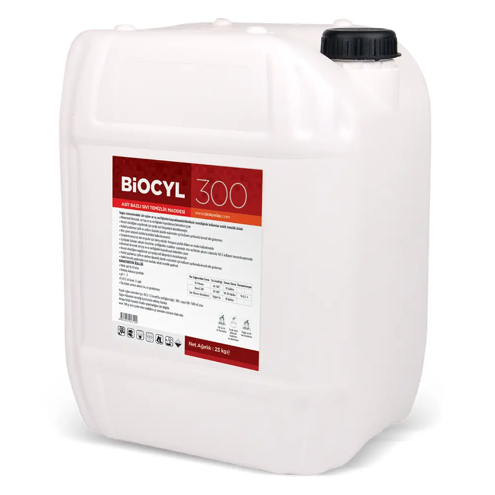BIOCYL 300 (20 L) – Asit Bazlı Sıvı Temizleme Maddesi