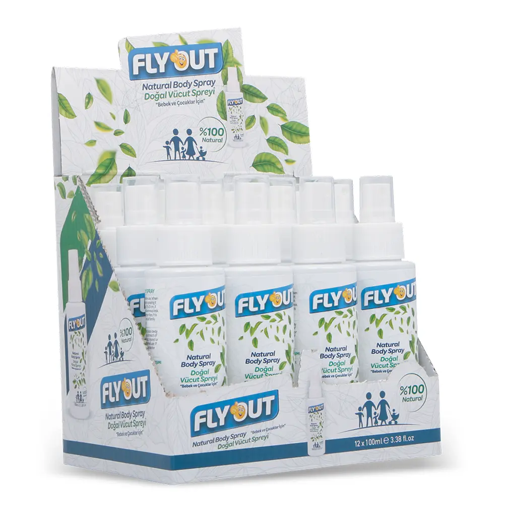 FLYOUT Bitkisel Yağlardan Oluşan Vücut Spreyi